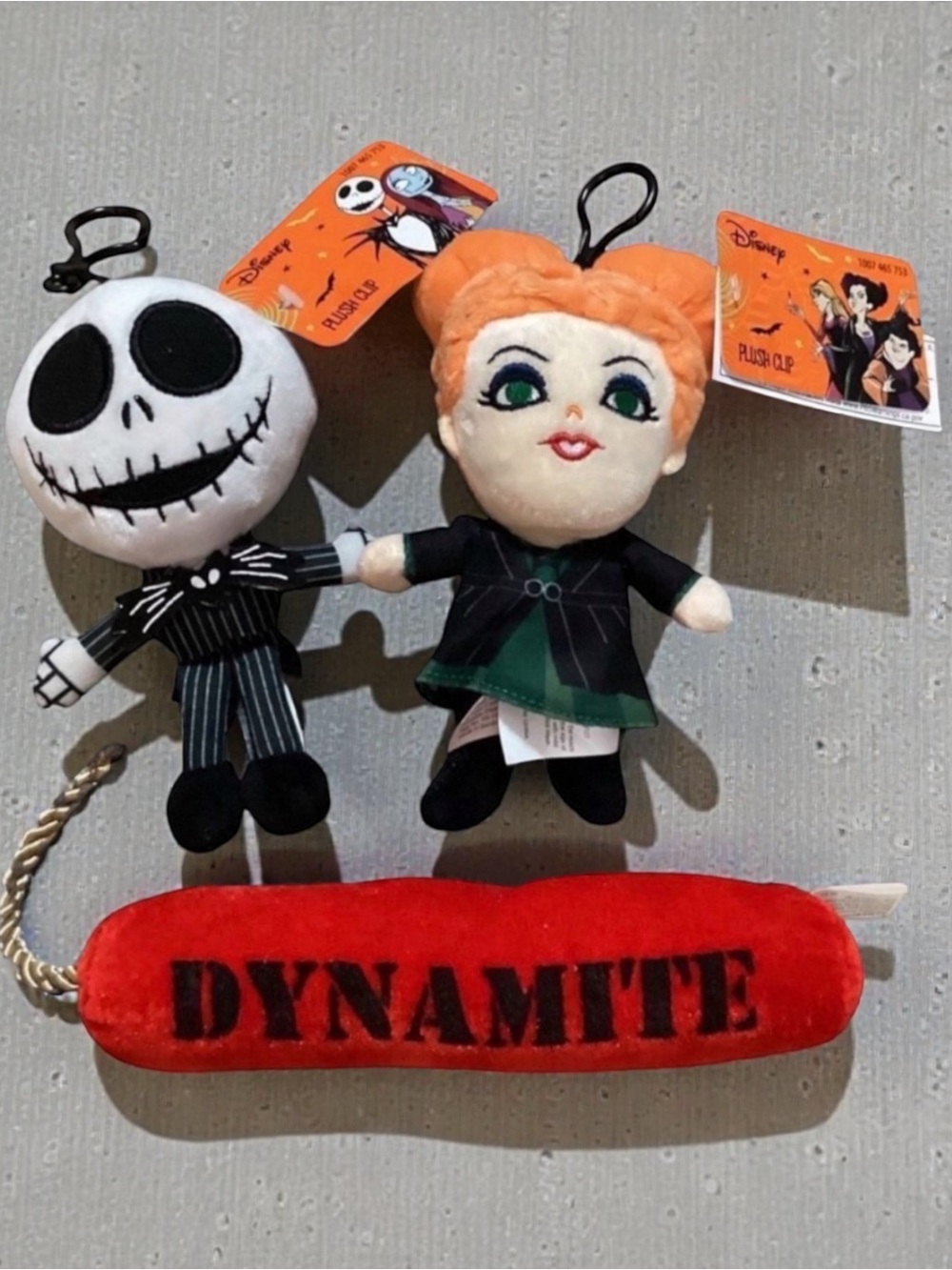 Disney Hocus Pocus & The Nightmare Before Christmas Plush Clips & Plush Dynamite